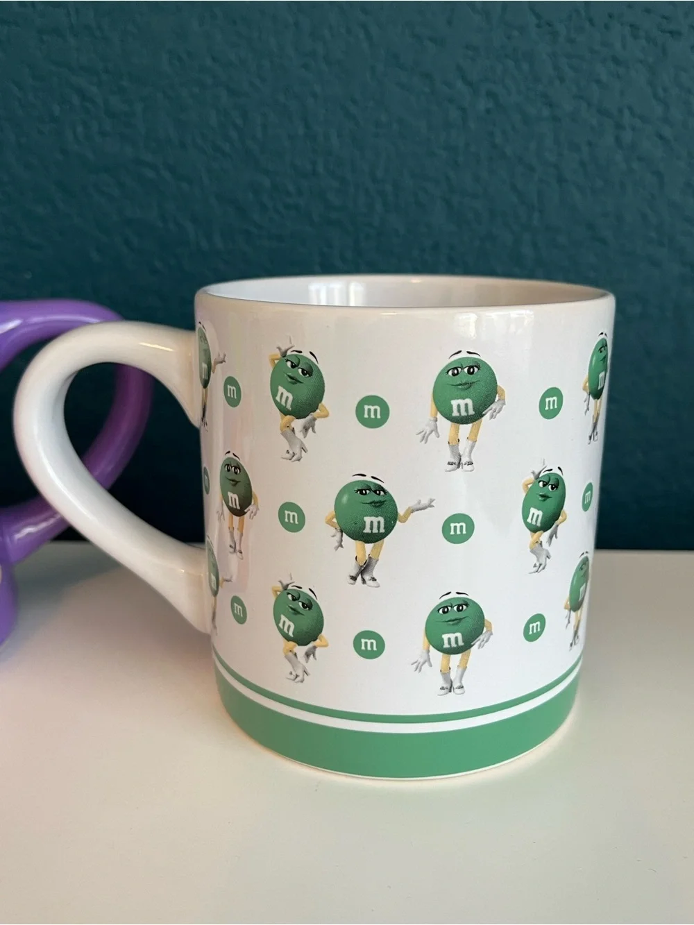 M&M Easter Bunny Purple Green Candy Coffee Tea Mug Cups